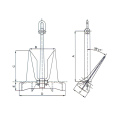 AC-14 High Holding Force Anker für Marine